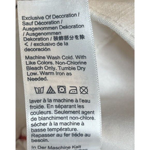 MADEWELL Women Stovepipe Jean Tile White Tuxedo Stovepipe Slim Straight W 35 NWT - Picture 15 of 16